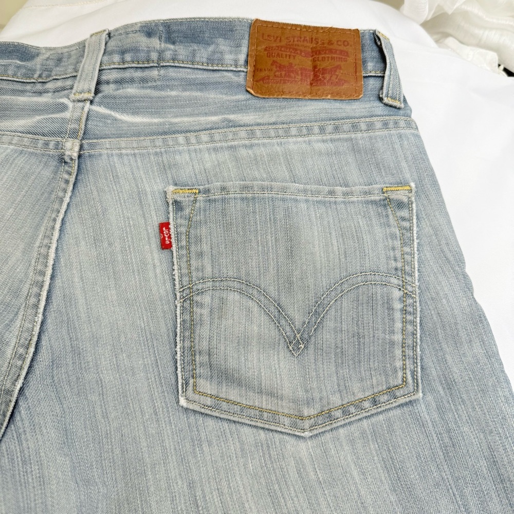 Vintage Men's Levi's Original 511 Skinny Jeans Medium Wash Size 34x32 Light blue - Picture 5 of 13